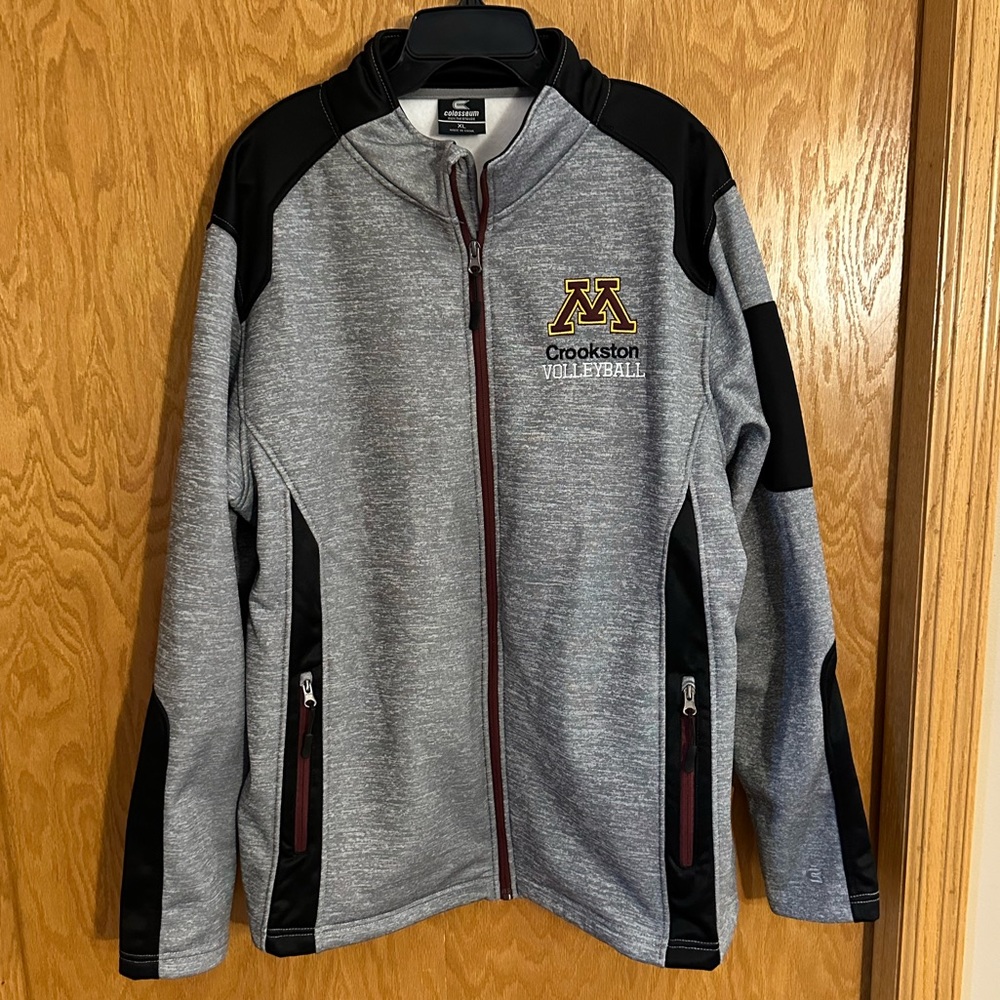 U of M Crookston Volleyball Fleece Zip Up Jacket